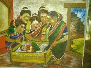 Kittur Chennamma as an infant