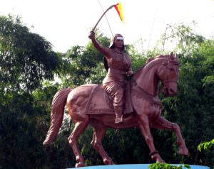 Statue of Kittur Rani Chennamma at Parliament