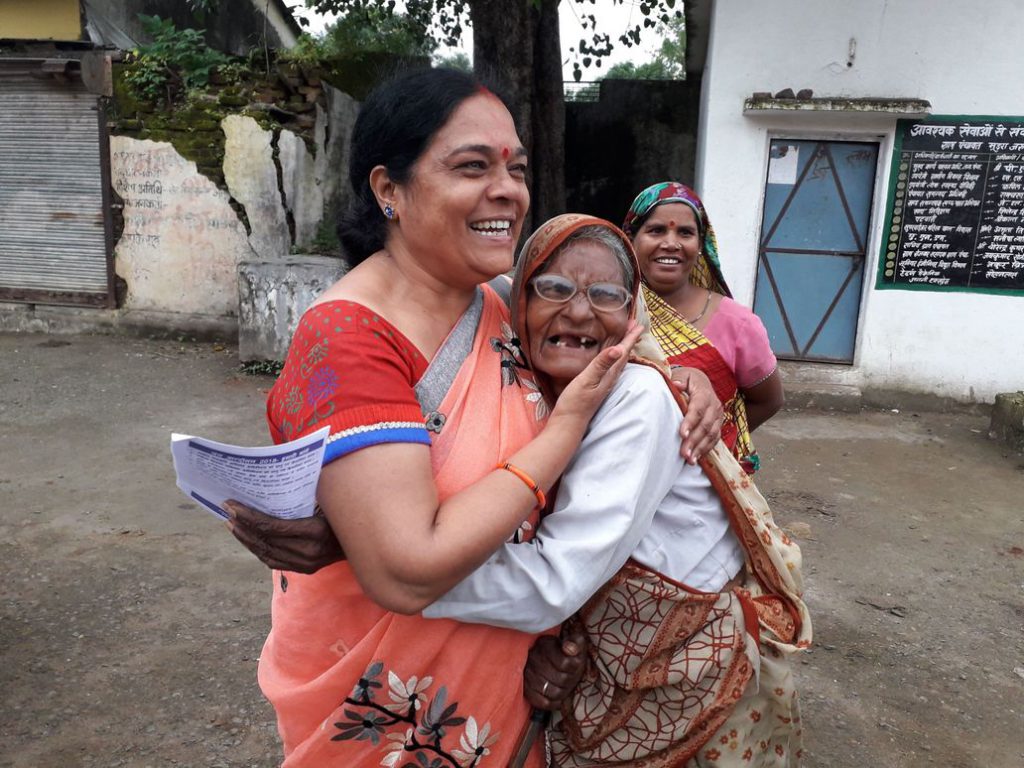 The women, moved by the speeches of the grassroots women leaders, often came up to them to hug them and express solidarity.