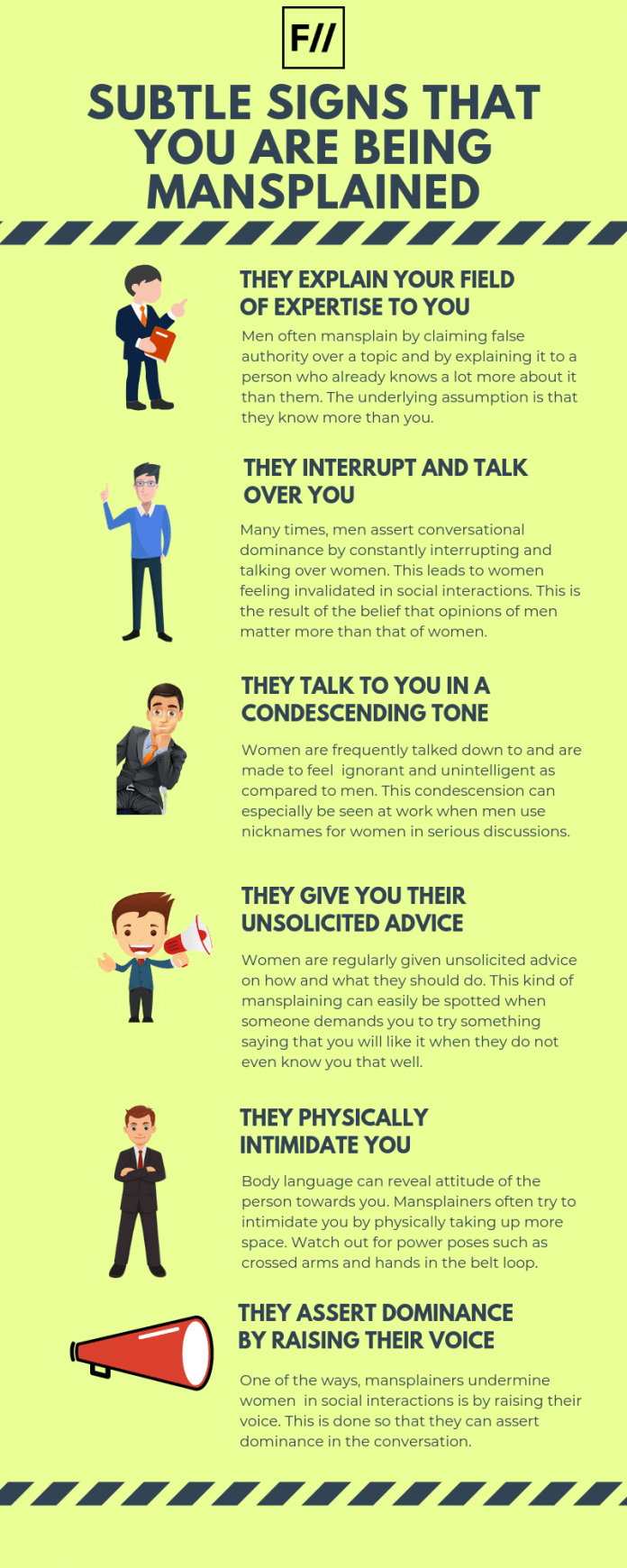 Infographic: 6 Subtle Signs That You Are Being Mansplained