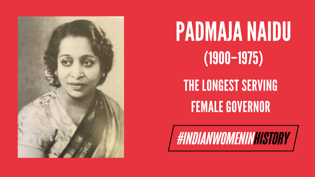 Padmaja Naidu: The Longest Serving Female Governor | #IndianWomenInHistory