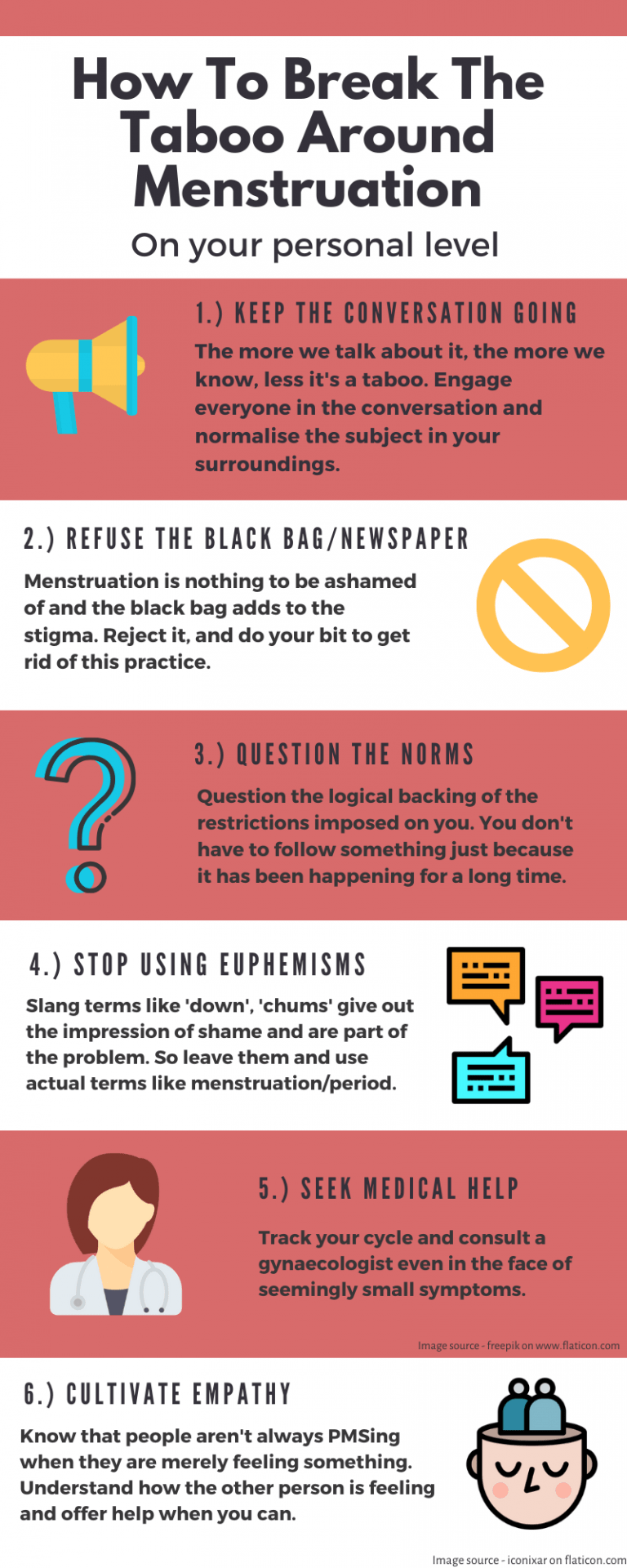 Infographic How Can You Break Menstrual Taboos
