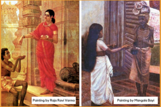 painting by male artist and female artist