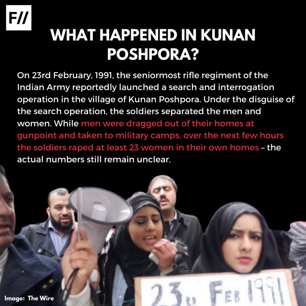 Poster Series: Remembering Kunan Poshpora On Kashmiri Women's Resistance Day