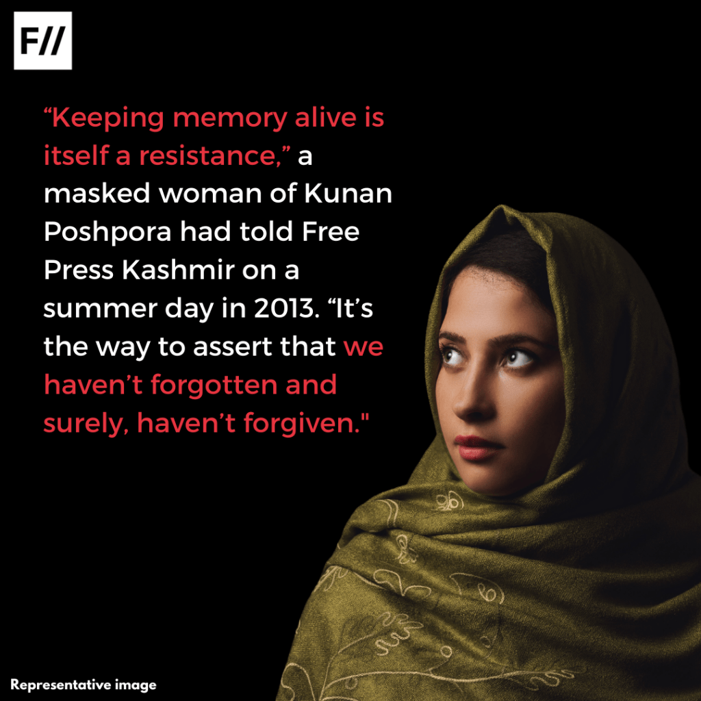 Poster Series: Remembering Kunan Poshpora On Kashmiri Women's Resistance Day