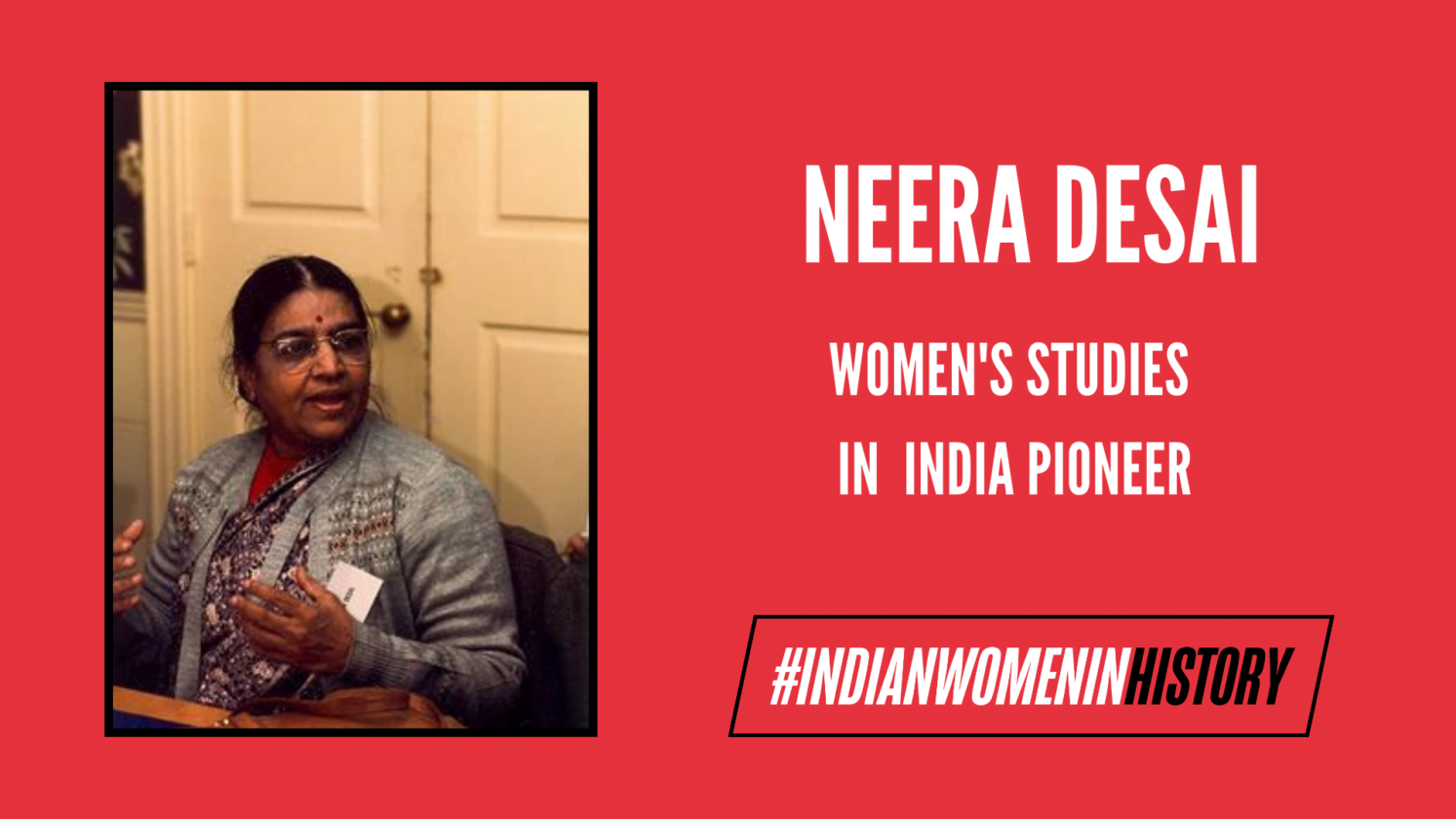 Neera Desai: The Women's Studies Pioneer | #IndianWomenInHistory