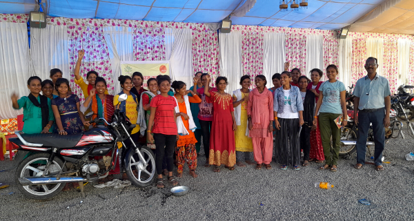 Tribal women at the training camp seem excited to make some male-dominated professions more inclusive (Photo - Mohammad Asif Siddiqui)