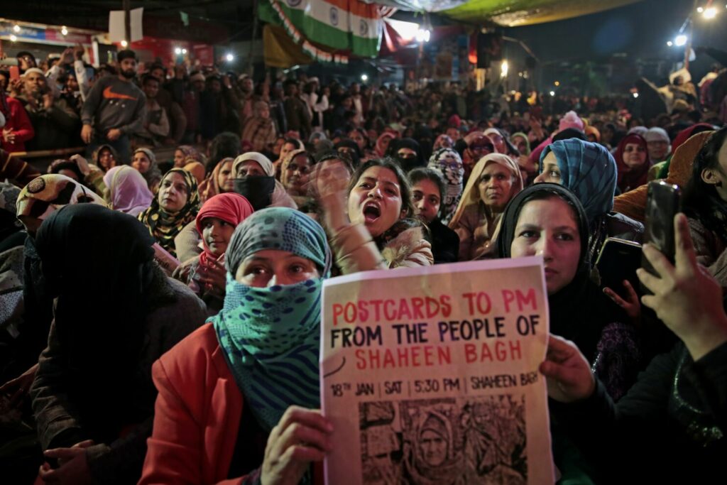 Muslim Hijabi women protesting in India