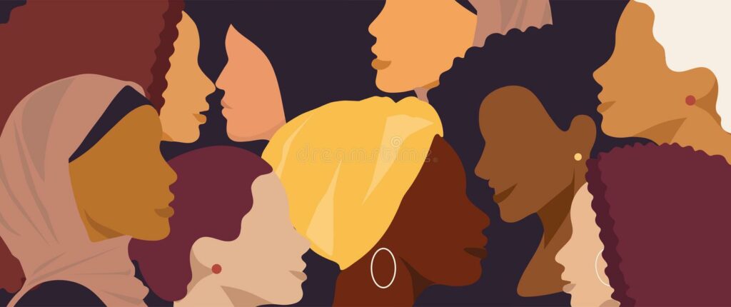 Illustration of diverse women