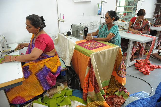 Women working in a tailoring shop