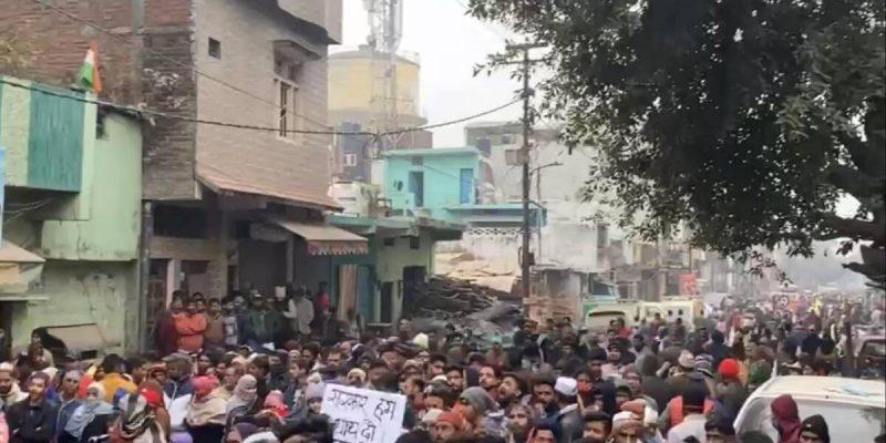 Haldwani protest