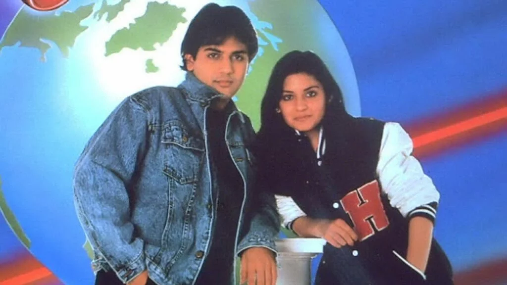 Nazia Hassan posing for a picture