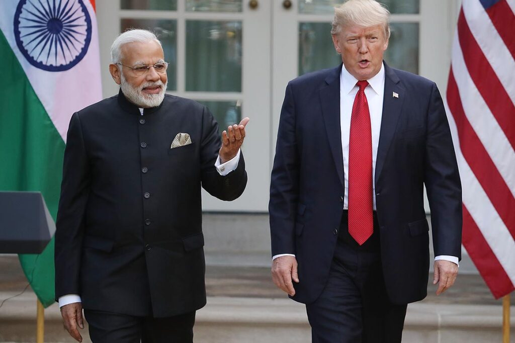 India's PM Modi and US President Donald Trump
