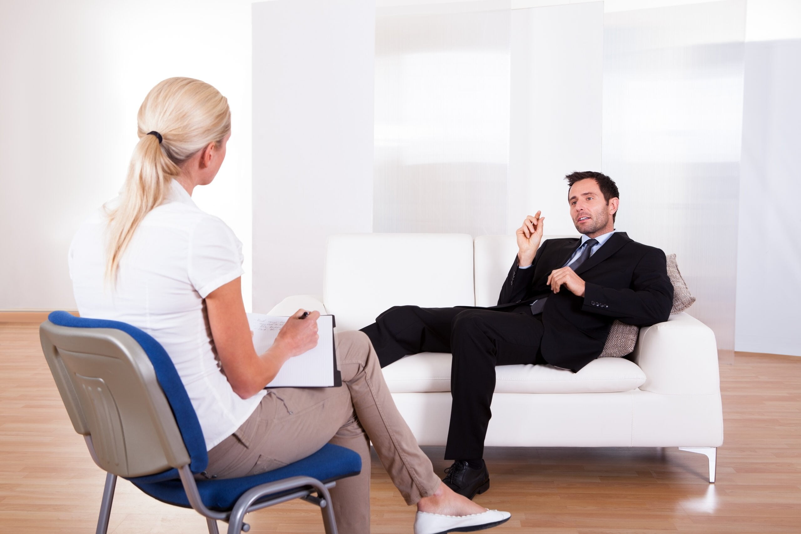 Male client and therapist 