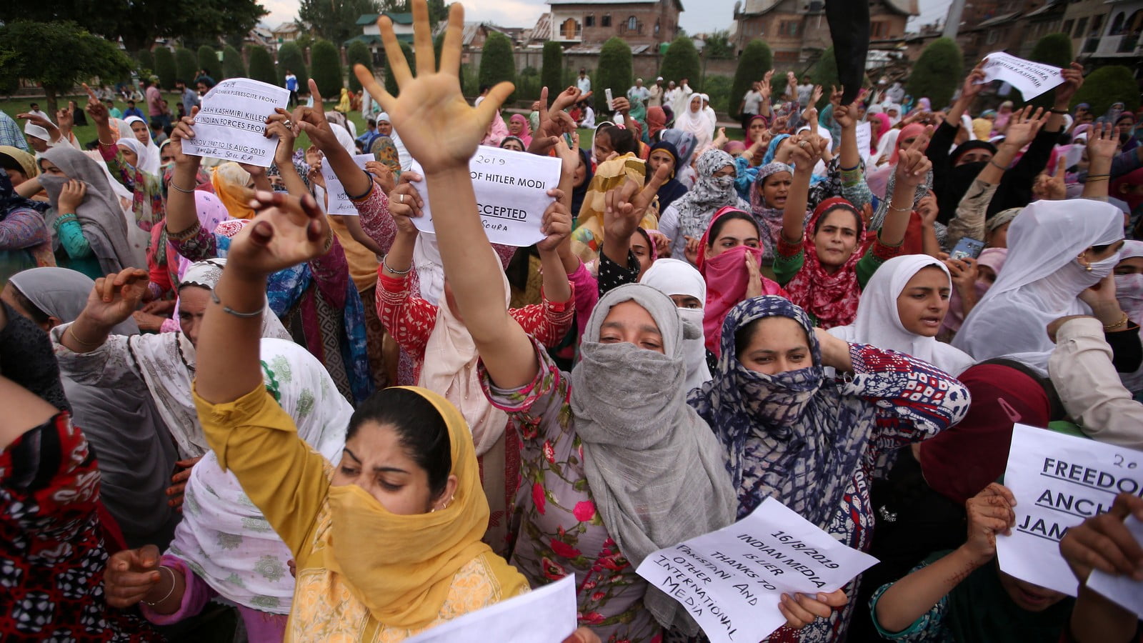 Protest against the Indian occupation in Kashmir 