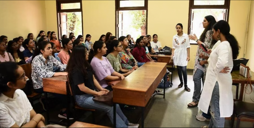 Delhi University's college students 