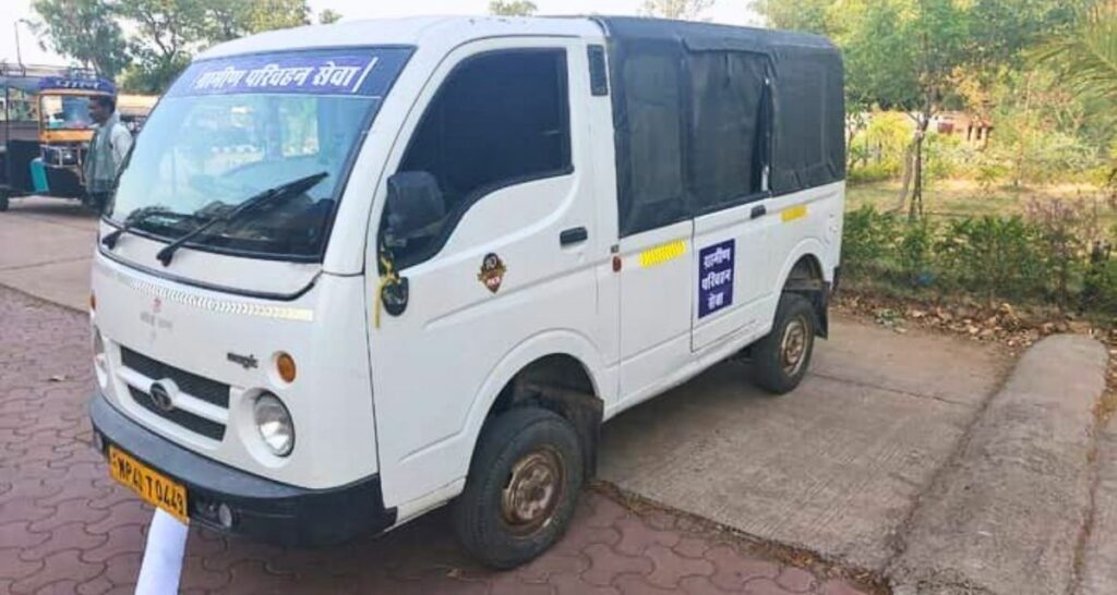 Transport buses in rural MP 