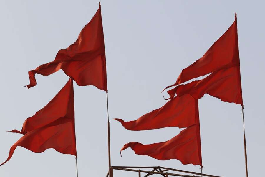 Saffron flags