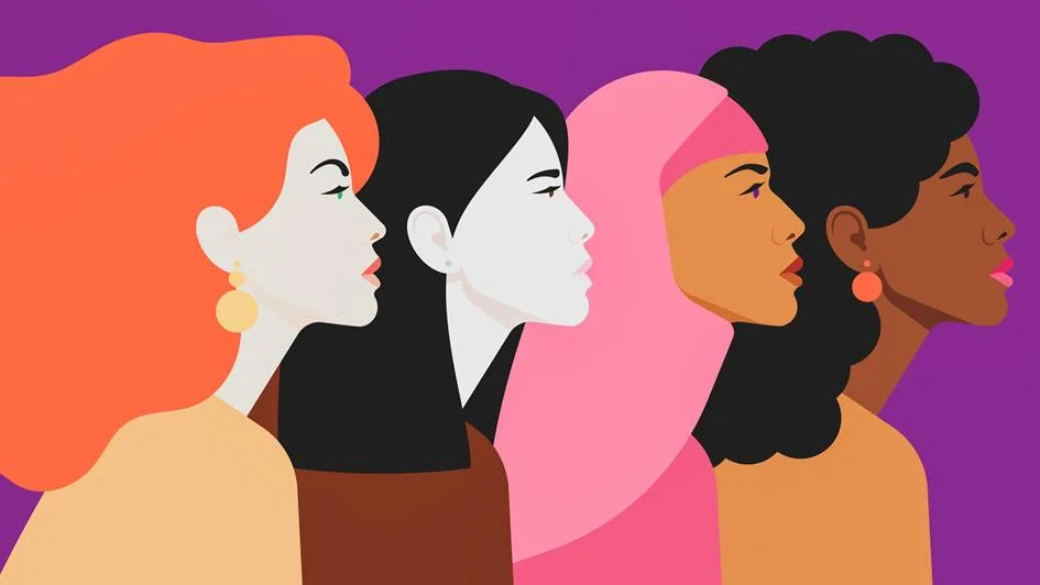Four diverse women