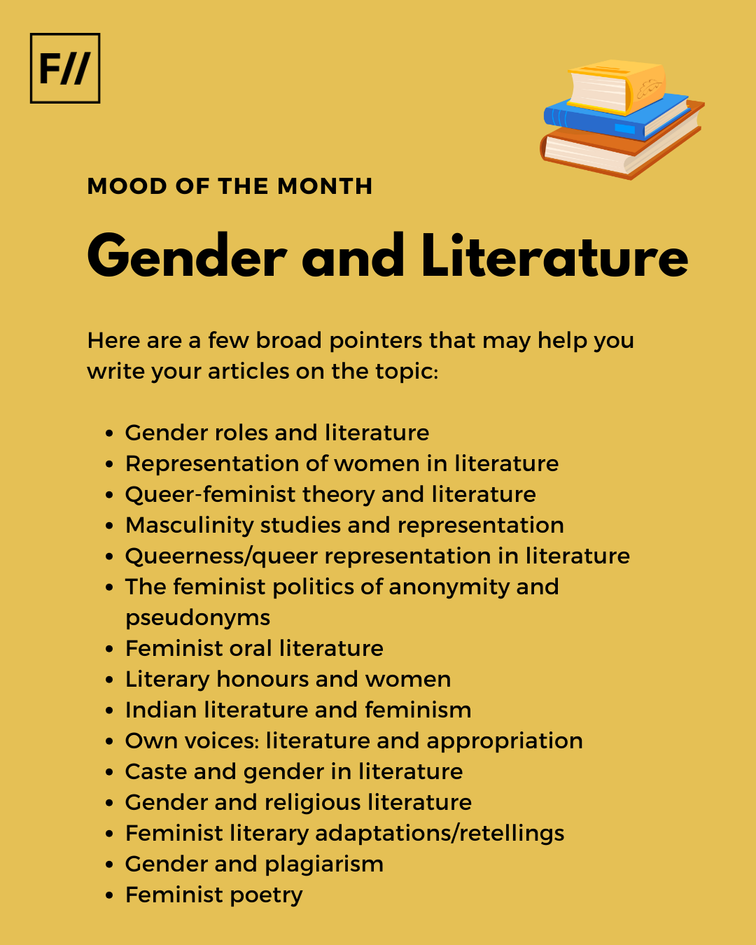 Gender And Literature: Mood Of The Month February 2026